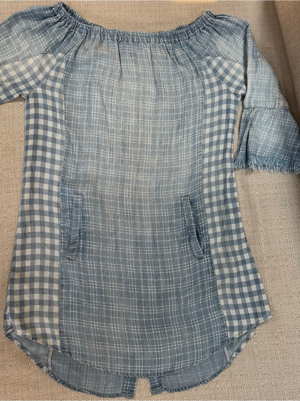 Billy T Light Blue Chambray Dress